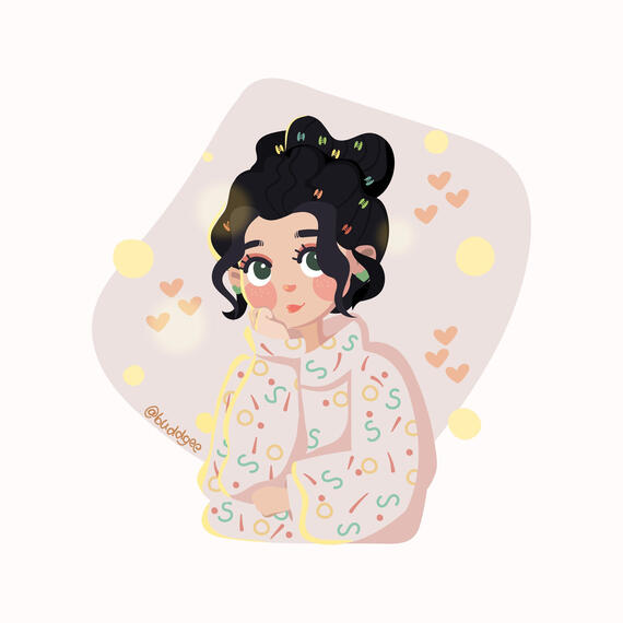 cute person portrait art commission